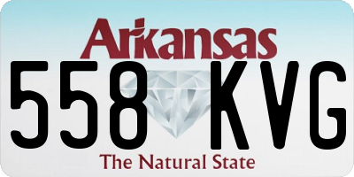 AR license plate 558KVG