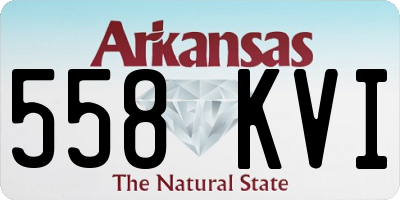 AR license plate 558KVI