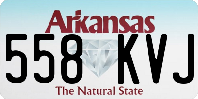 AR license plate 558KVJ