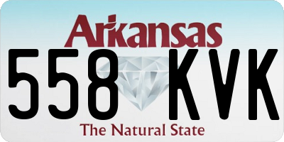 AR license plate 558KVK