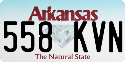 AR license plate 558KVN