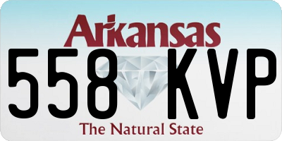 AR license plate 558KVP