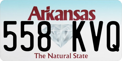 AR license plate 558KVQ