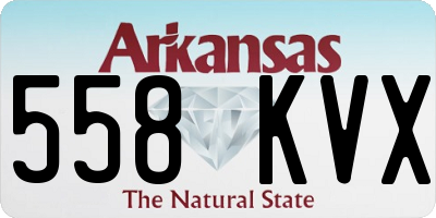AR license plate 558KVX