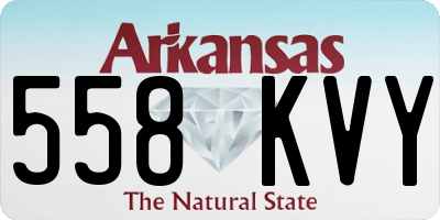 AR license plate 558KVY