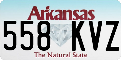 AR license plate 558KVZ