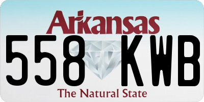 AR license plate 558KWB