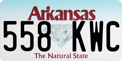 AR license plate 558KWC
