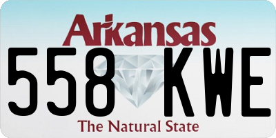 AR license plate 558KWE