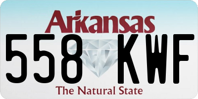 AR license plate 558KWF
