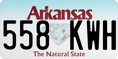 AR license plate 558KWH