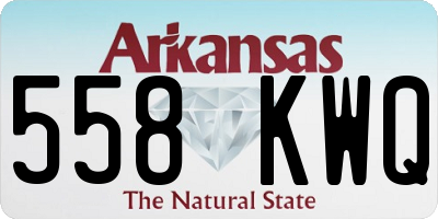 AR license plate 558KWQ