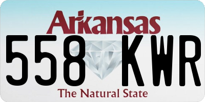 AR license plate 558KWR
