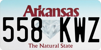 AR license plate 558KWZ
