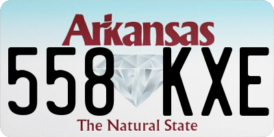 AR license plate 558KXE