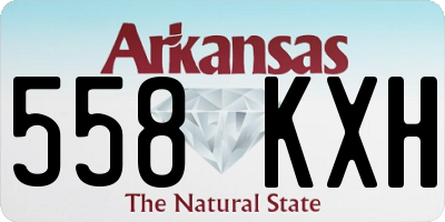AR license plate 558KXH