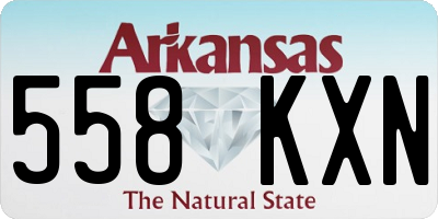 AR license plate 558KXN