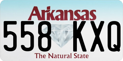 AR license plate 558KXQ