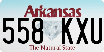 AR license plate 558KXU
