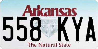 AR license plate 558KYA
