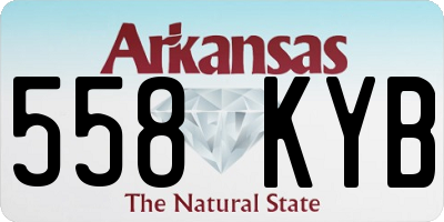 AR license plate 558KYB