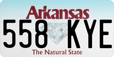 AR license plate 558KYE
