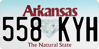AR license plate 558KYH