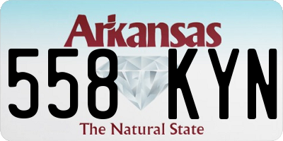 AR license plate 558KYN