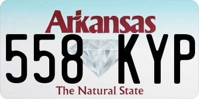 AR license plate 558KYP