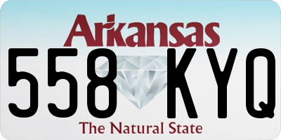 AR license plate 558KYQ