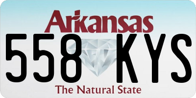 AR license plate 558KYS