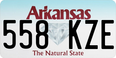 AR license plate 558KZE