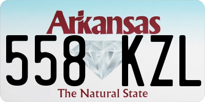 AR license plate 558KZL