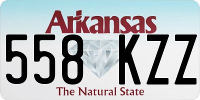 AR license plate 558KZZ