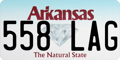 AR license plate 558LAG