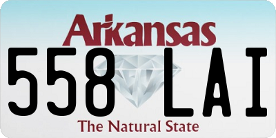 AR license plate 558LAI