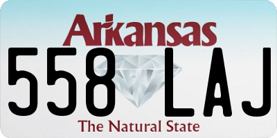 AR license plate 558LAJ