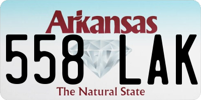 AR license plate 558LAK