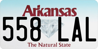 AR license plate 558LAL