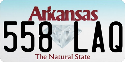 AR license plate 558LAQ