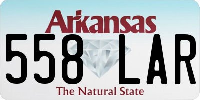 AR license plate 558LAR