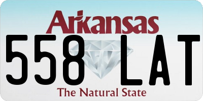 AR license plate 558LAT