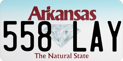 AR license plate 558LAY