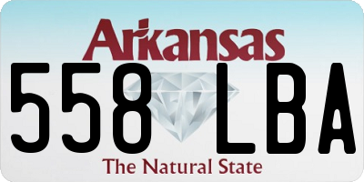 AR license plate 558LBA