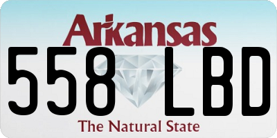 AR license plate 558LBD