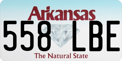 AR license plate 558LBE