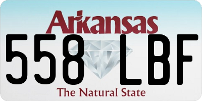 AR license plate 558LBF