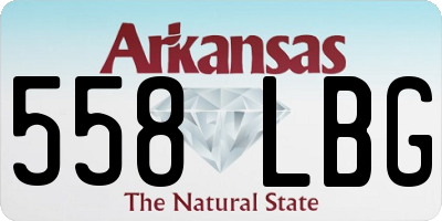 AR license plate 558LBG