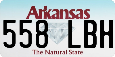 AR license plate 558LBH