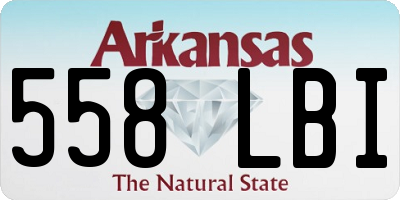 AR license plate 558LBI